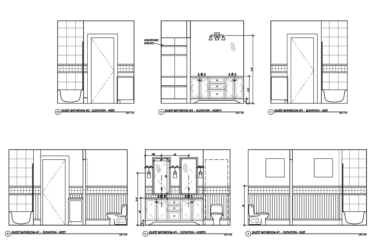 Telluride Colorado ski villa Architectural Drawing ...