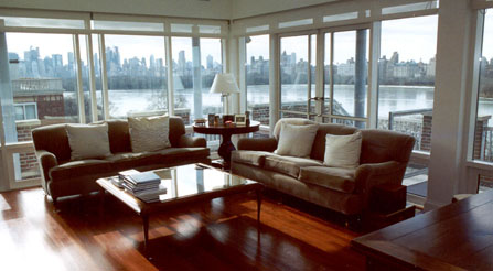 Central Park pentouse interior view